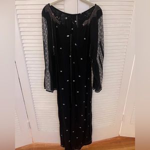 DÔEN long sleeve maxi coverup dress size M